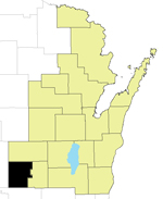 Marquette County Locator Map